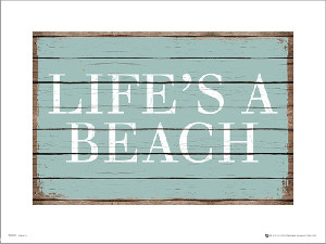 Life is a beach - plakat premium 40x30 cm