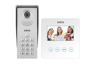Wideodomofon Eura VDA-52A3 z kasetą VDA-81A3 z szyfratorem