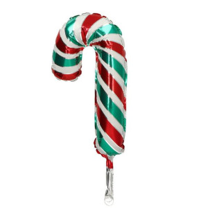 Balon 14" Świąteczny Lizak Czerwono-zielony