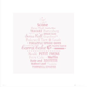 Cupcake Type - plakat premium 40x40 cm