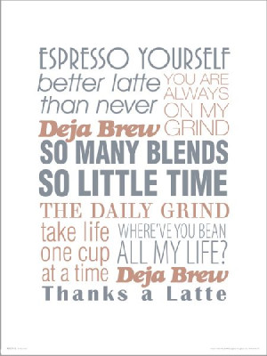 Espresso Yourself - plakat premium 30x40 cm