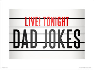Dad Jokes - plakat premium 40x30 cm