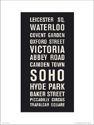 London Places - plakat premium 30x40 cm