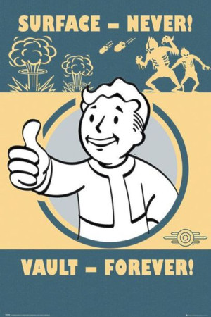 Fallout 4 Vault Forever - plakat 61x91,5 cm