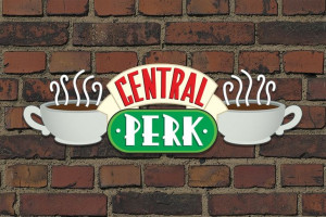 Przyjaciele. Friends Central Perk Brick - plakat 91,5x61 cm