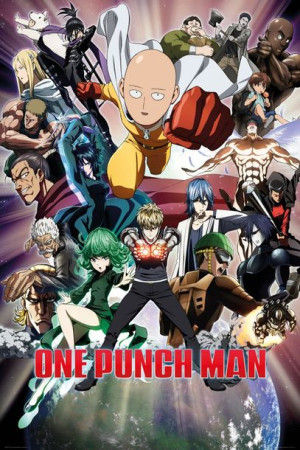 One Punch Man Bohaterowie - plakat 61x91,5 cm