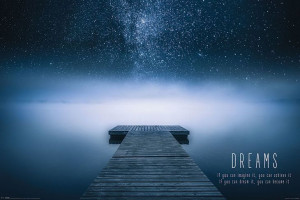 Dreams - plakat motywacyjny 91,5x61 cm