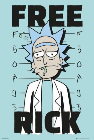 Rick and Morty Free Rick - plakat 61x91,5 cm