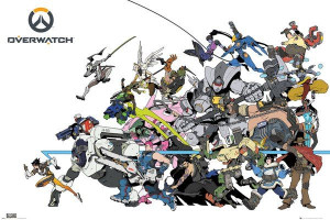 Overwatch Battle - plakat 91,5x61 cm