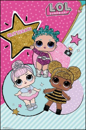 LOL Surprise Glitterati Laleczka Niespodzianka - plakat 40x50 cm