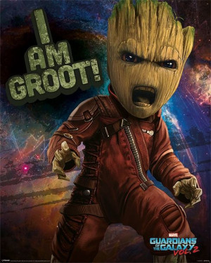 Strażnicy Galaktyki Vol 2 Groot - plakat 40x50 cm