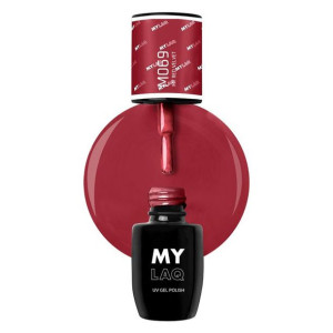 MYLAQ Lakier Hybrydowy M069 My Red Velvet 5 ml
