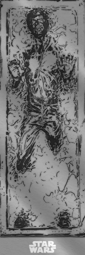 Star Wars Gwiezdne Wojny Zamrożony Han Solo Carbonite - plakat 53x158 cm
