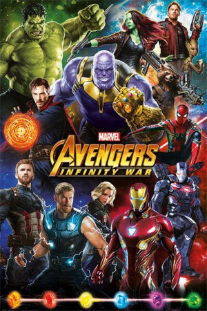 Avengers Infinity War Bohaterowie - plakat 61x91,5 cm