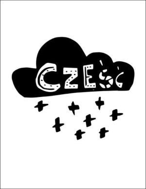 Cześć - plakat 60x80 cm