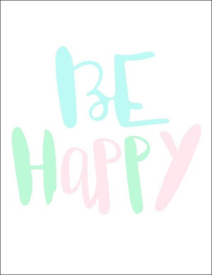 Happy pastele - plakat 59,4x84,1 cm