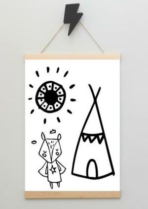Tipi - plakat 29,7x42 cm