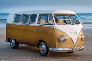Volkswagen Brendan Ray Gold Kombi III - plakat 91,5x61 cm
