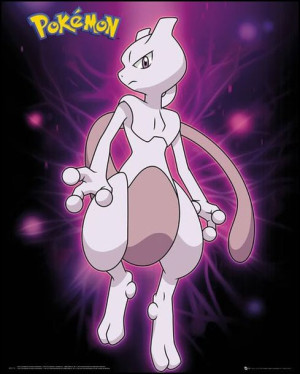 Pokemon Mewtwo - plakat 40x50 cm