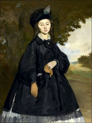 Portrait of Madame Brunet, Edouard Manet - plakat 20x30 cm