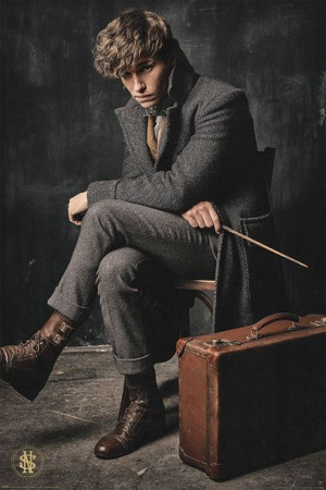 Fantastyczne Zwierzęta Zbrodnie Grindelwalda Newt Scamander - plakat 61x91,