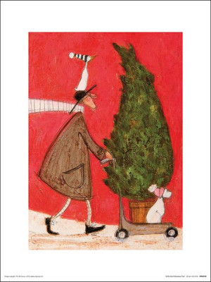 Sam Toft Little Silent Christmas Tree - plakat premium 30x40 cm