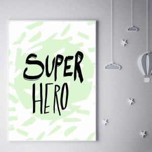 Super bohater miętowy - plakat 61x91,5 cm