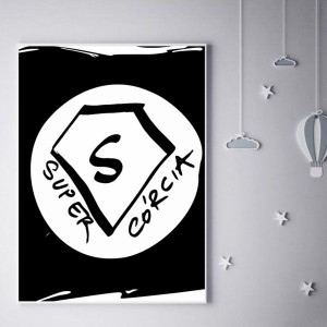 Super syn na czarnym tle - plakat 20x30 cm