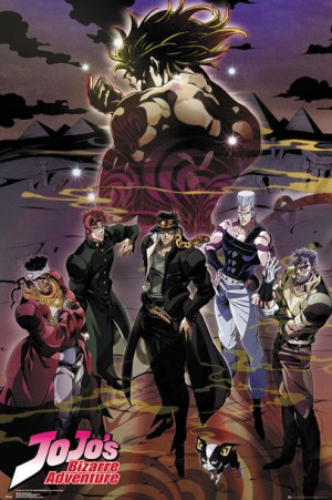 JoJos Bizarre Adventure Bohaterowie - plakat 61x91,5 cm