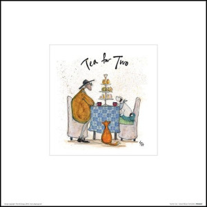 Sam Toft Tea for Two - plakat premium 30x30 cm