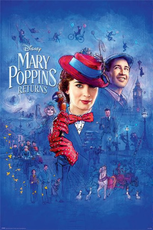 Mary Poppins Powraca - plakat 61x91,5 cm