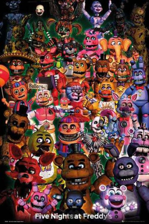 Five Nights at Freddys Ultimate Bohaterowie - plakat 61x91,5 cm