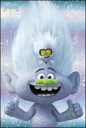 Trolle World Tour Diament i Tiny - plakat 61x91,5 cm