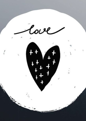 Love - plakat 30x40 cm