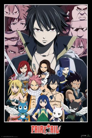 Fairy Tail Bohaterowie - plakat 61x91,5 cm