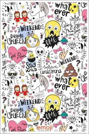 Emotki Emoji Millennials - plakat 61x91,5 cm