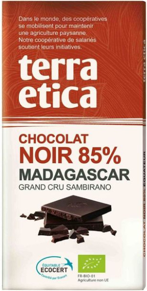 Lumarko Czekolada Gorzka 85 % Madagaskar Fair Trade Bio 100 G - Terra Etica