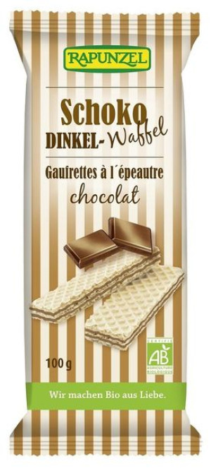 Lumarko Wafle Orkiszowe Z Nadzieniem Kakaowym Bio 100 G - Rapunzel