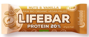 Lumarko Baton Proteinowy Z Orzechami I Wanilią Raw Bezglutenowy Bio 47 G -