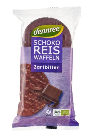 Lumarko Wafle Ryżowe Z Gorzką Czekoladą Bezglutenowe Bio 100 G - Dennree