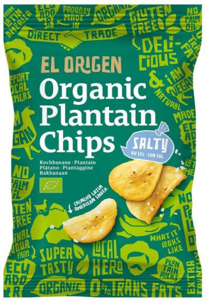 Lumarko Chipsy Z Plantana Solone Bezglutenowe Bio 80 G - El Origen