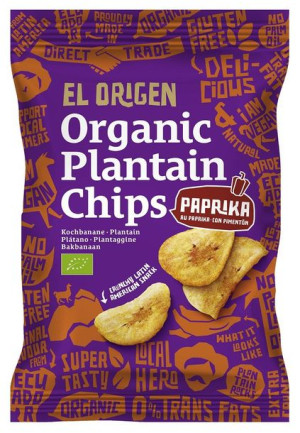 Lumarko Chipsy Z Plantana Paprykowe Bezglutenowe Bio 80 G - El Origen