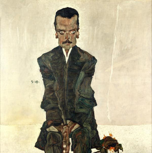 Eduard Kosmack, Egon Schiele - plakat 30x30 cm