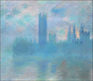 Houses of Parliament, London, Claude Monet - plakat 60x60 cm
