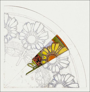 Preparatory cardboard for a stained glass window, Alphonse Maria Mucha - pl