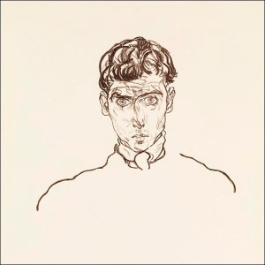 Portrait of Paris von Gütersloh, Egon Shiele - plakat 30x30 cm