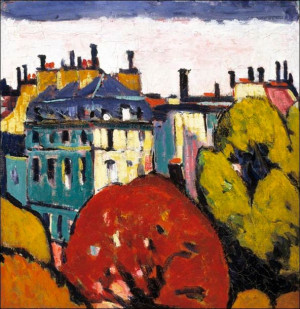 Landscape, Paris, Henry Lyman Sayen - plakat 40x40 cm