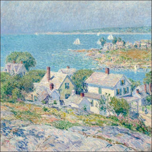 New England Headlands, Frederick Childe Hassam - plakat 30x30 cm