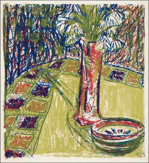 Still Life, Ernst Ludwig Kirchner - plakat 30x30 cm