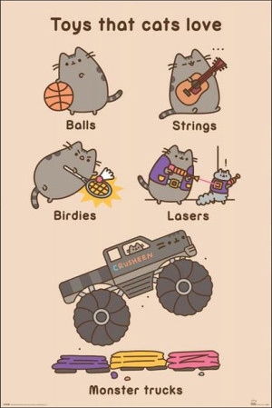 Pusheen Kocie Zabawki - plakat 61x91,5 cm